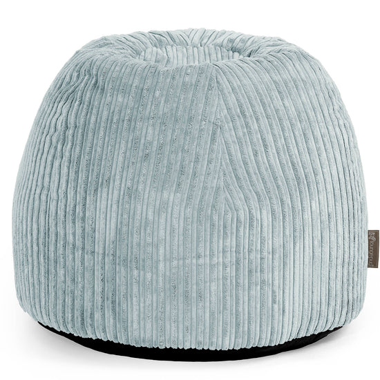 Pouf Sgabello per Toeletta - Velluto a Coste Verde Menta - 01