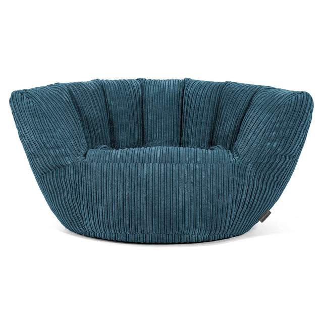 Poltrona Pouf Sacco Charles Vintish - Velluto a Coste Navy 01