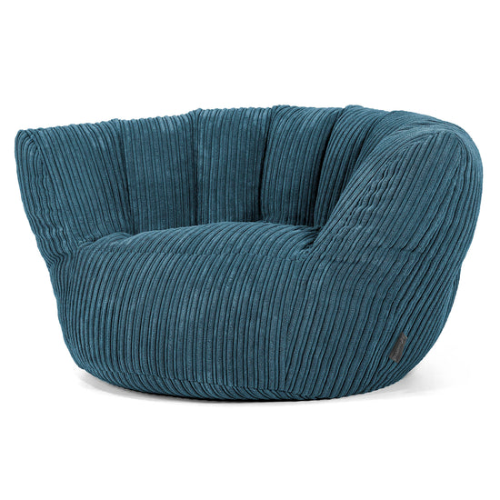 Poltrona Pouf Sacco Charles Vintish - Velluto a Coste Navy 02