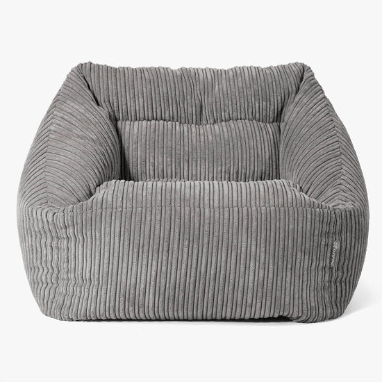 Poltrona Pouf Sacco Maya - Velluto a Coste Grafite 03