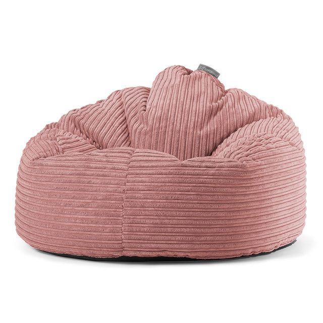 Poltrona Sacco 'Archi', Pouf - Velluto a Coste Pesca 01