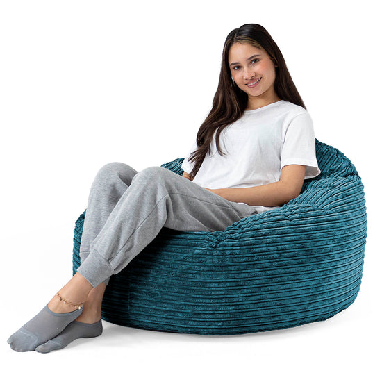 Poltrona Sacco 'Archi', Pouf - Velluto a Coste Tiglio 02