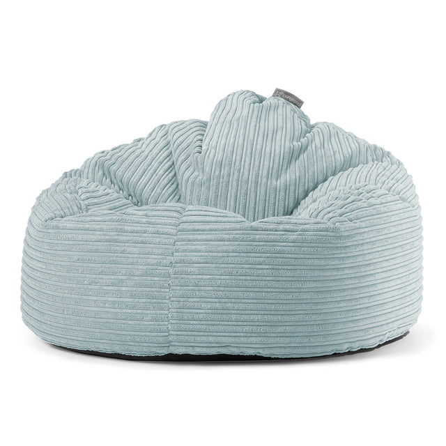 Poltrona Sacco 'Archi', Pouf - Velluto a Coste Verde Menta 01