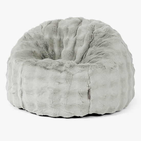 Poltrona Sacco 'Classico' - Pelliccia Sintetica a Bolle Verde Salvia 02