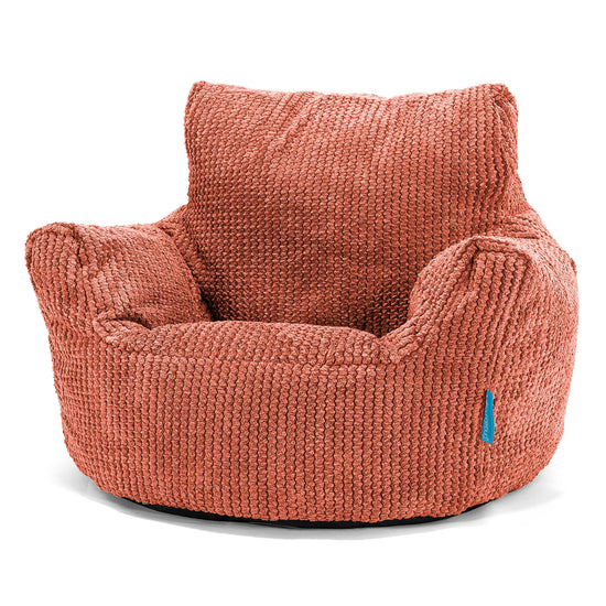 Poltrona Sacco Per Bambini Piccolo 1-3 anni - Pompon Arancione Zucca 01