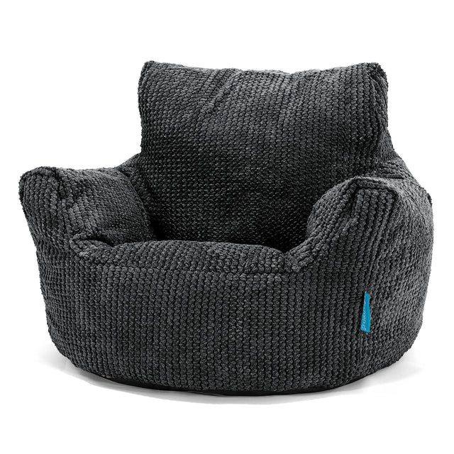 Poltrona Sacco Per Bambini Piccolo 1-3 anni - Pompon Nero 01