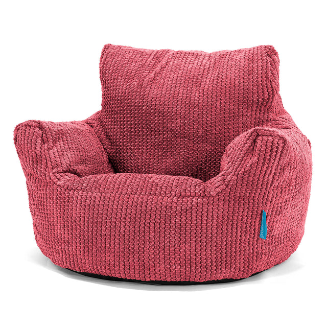 Poltrona Sacco Per Bambini Piccolo 1-3 anni - Pompon Rosso pastello 01