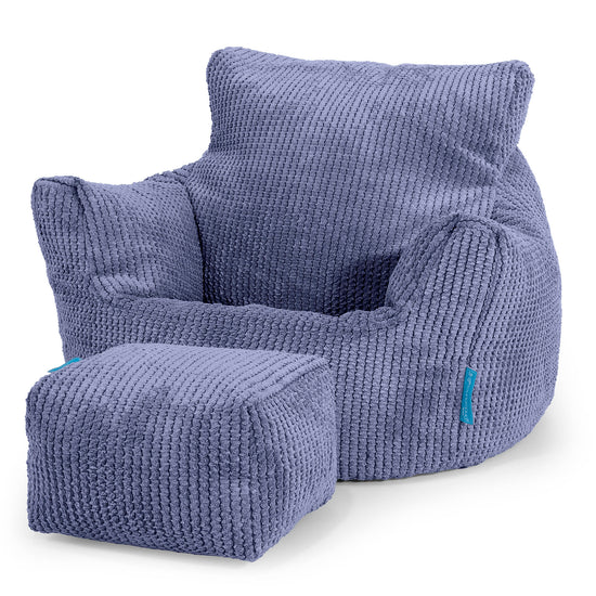 Poltrona Sacco Per Bambini Piccolo 1-3 anni - Pompon Viola 02