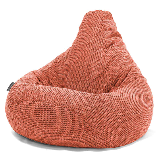 Poltrona Sacco Pouf 'Gioco' - Pompon Arancione Zucca 02