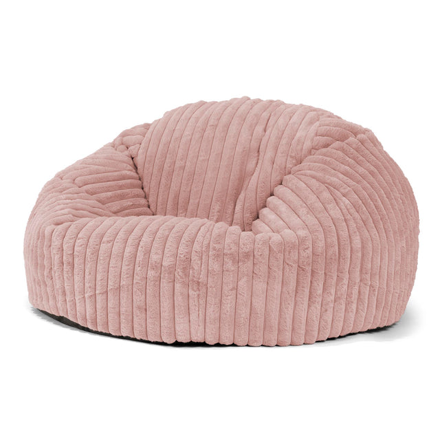 Pouf Divano 'Classico' - Velluto Felpato Ultra Morbido Rosa Antico 01