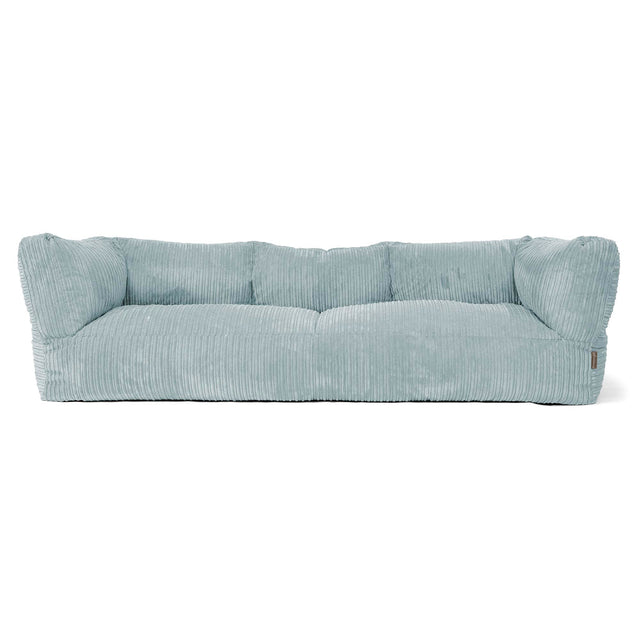 Albert Pouf Divano 3 posti - Velluto a Coste Verde Menta 01