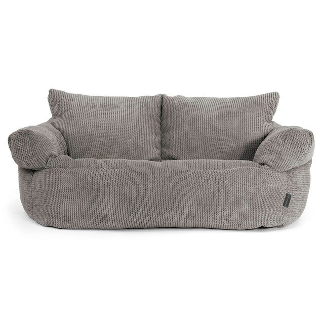 Divano a Sacco Josephine - Pompon Carbone Grigio 01