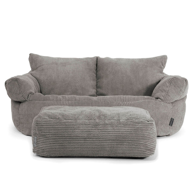 Divano a Sacco Josephine - Pompon Carbone Grigio 02