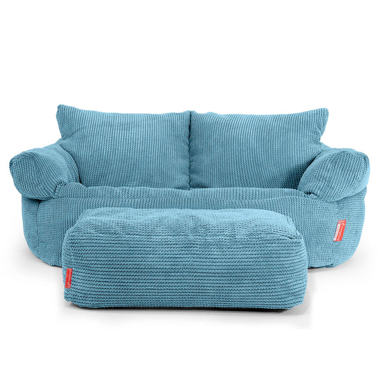 Divano a Sacco Josephine - Pompon Egeo Blu 02