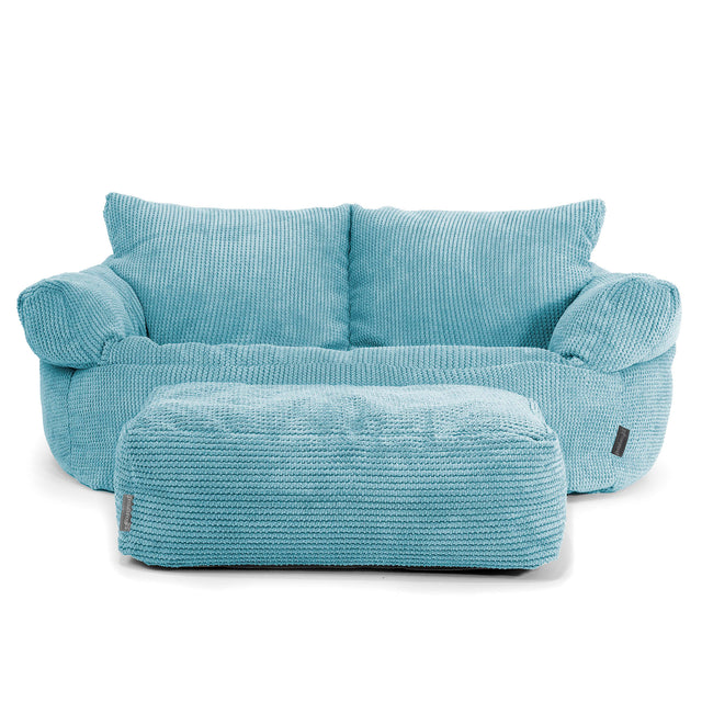 Divano a Sacco Josephine - Pompon Egeo Blu 02