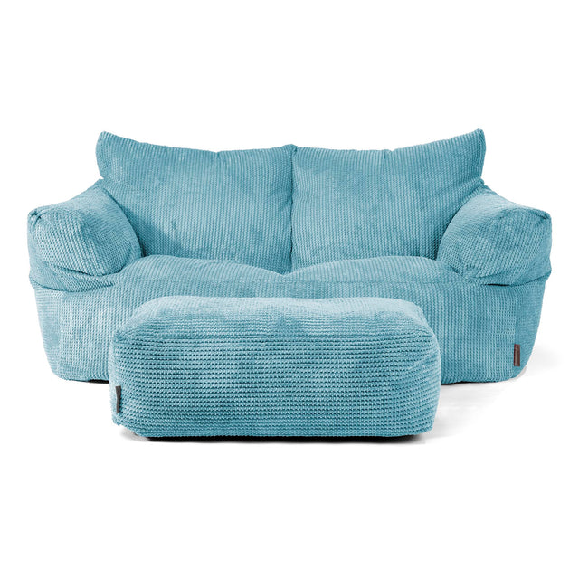 Divano a Sacco Josephine - Pompon Egeo Blu 02