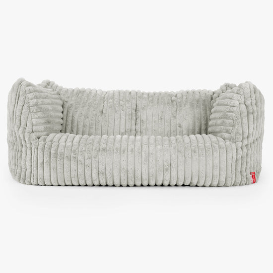 Pouf Divano Ruben - Velluto Felpato Ultra Morbido Verde Salvia1