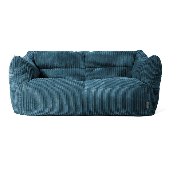 Pouf Divano Victor - Velluto a Coste Navy 01