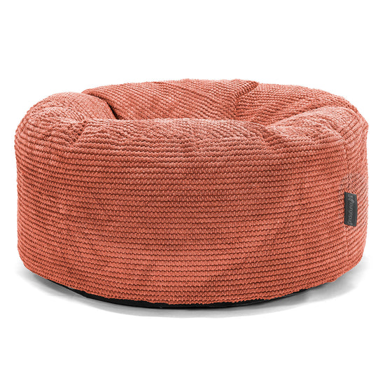 Pouf Rotondo - Pompon Arancione Zucca 01