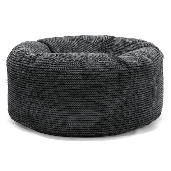 Pouf Rotondo - Pompon Nero 01
