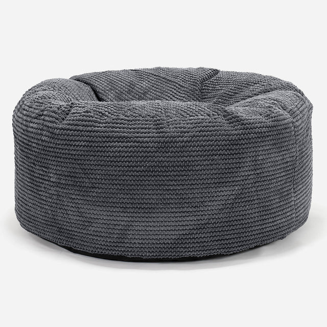 Pouf Rotondo - Pompon Nero 01