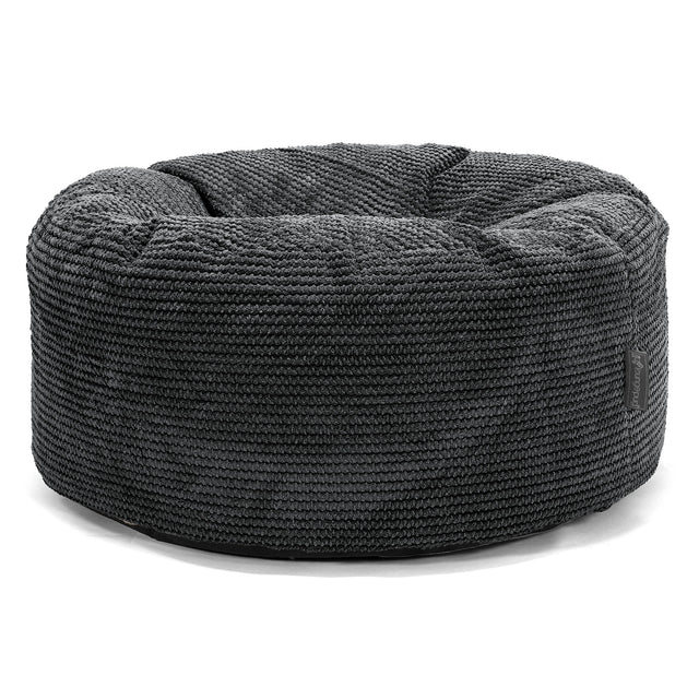 Pouf Rotondo - Pompon Nero 01