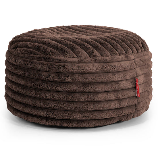 Pouf Rotondo - Velluto Felpato Ultra Morbido Zibellino1