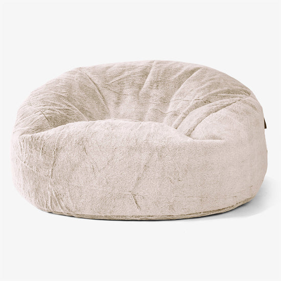 Pouf Sacco Gigante 'Mammut' - Pelliccia Di Coniglio Marrone dorato 01