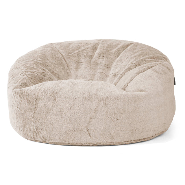Pouf Sacco Gigante 'Mammut' - Pelliccia Di Coniglio Marrone dorato 01