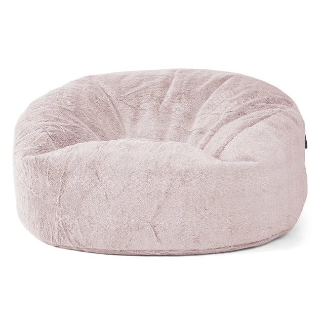 Pouf Sacco Gigante 'Mammut' - Pelliccia Di Coniglio Rosa Antico 01