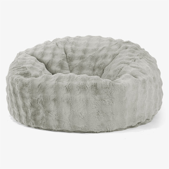 Pouf Sacco Gigante 'Mammut' - Pelliccia Sintetica a Bolle Verde Salvia 01