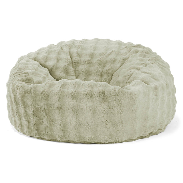 Pouf Sacco Gigante 'Mammut' - Pelliccia Sintetica a Bolle Verde Salvia 01