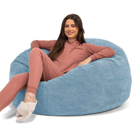 Pouf Sacco Gigante 'Mammut' - Pompon Cielo 01