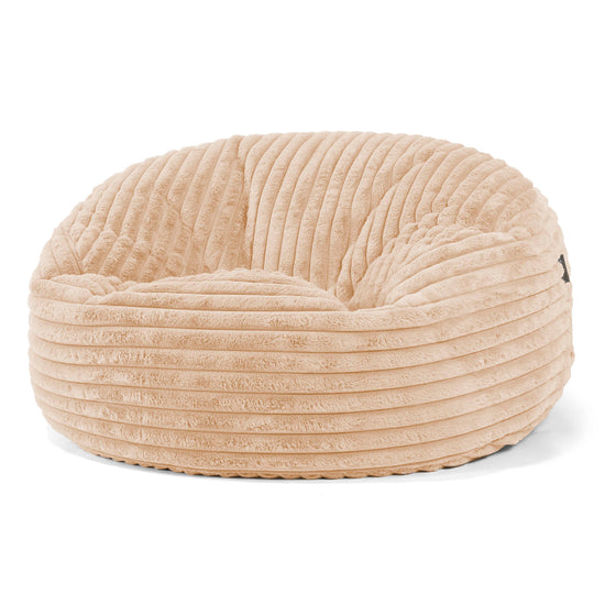 Pouf Sacco Gigante 'Mammut' - Velluto Felpato Ultra Morbido Pesca 01