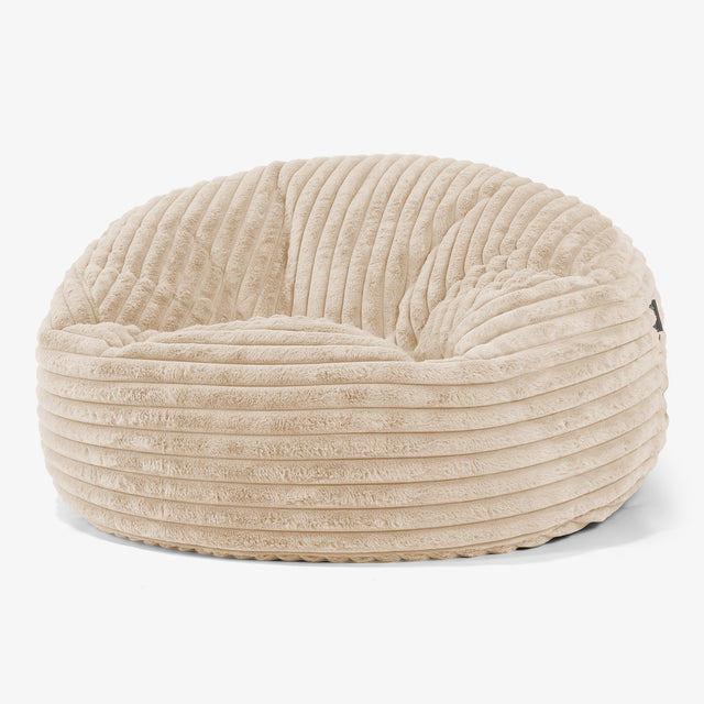 Pouf Sacco Gigante 'Mammut' - Velluto Felpato Ultra Morbido Pesca 01