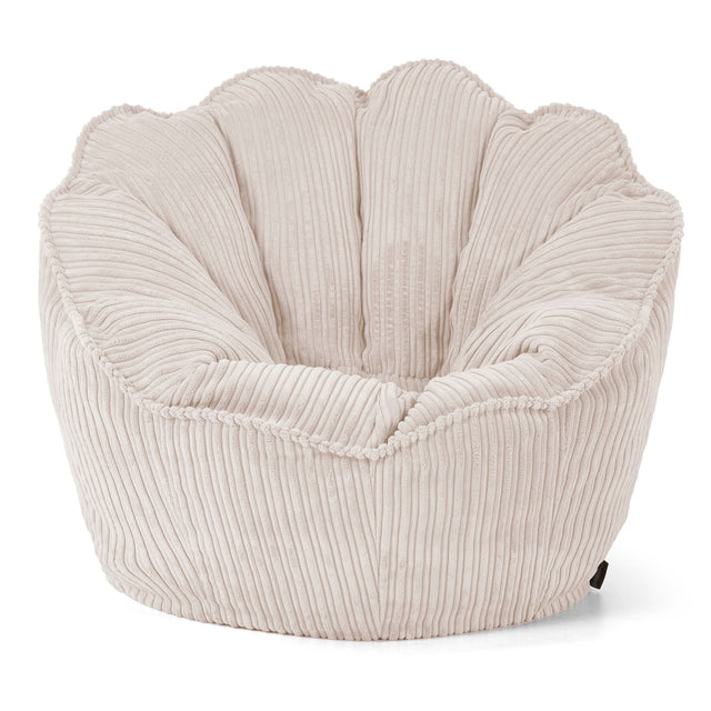 Sedia Pouf Sacco Natalia Sacco - Velluto a Coste Avorio 01