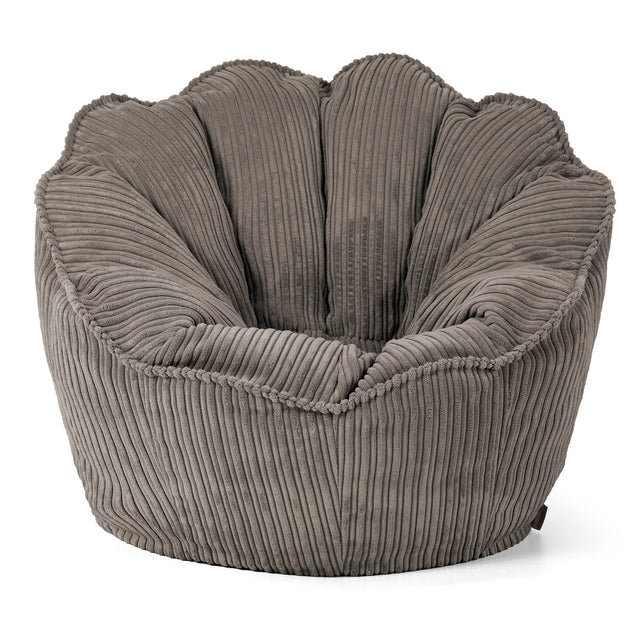 Sedia Pouf Sacco Natalia Sacco - Velluto a Coste Grafite 01