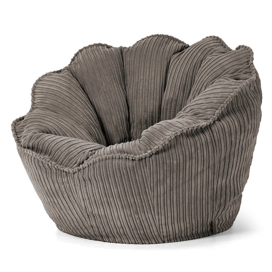 Sedia Pouf Sacco Natalia Sacco - Velluto a Coste Grafite 02