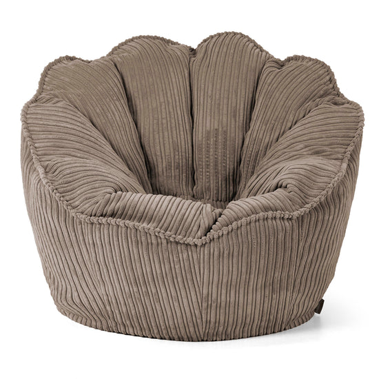 Sedia Pouf Sacco Natalia Sacco - Velluto a Coste Grigio Tortora 01