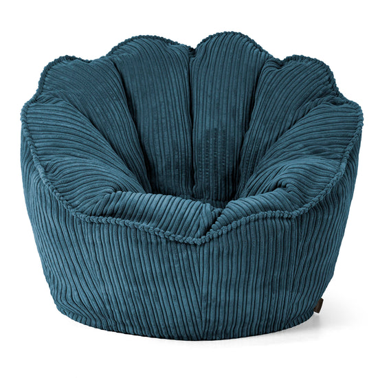 Sedia Pouf Sacco Natalia Sacco - Velluto a Coste Navy 01