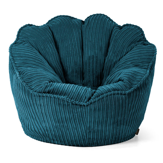 Sedia Pouf Sacco Natalia Sacco - Velluto a Coste Tiglio 01