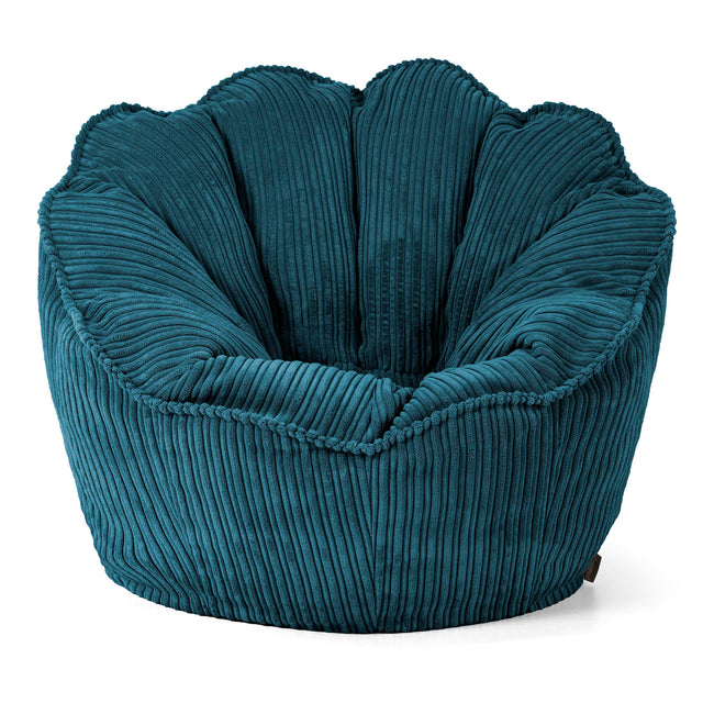 Sedia Pouf Sacco Natalia Sacco - Velluto a Coste Tiglio 01