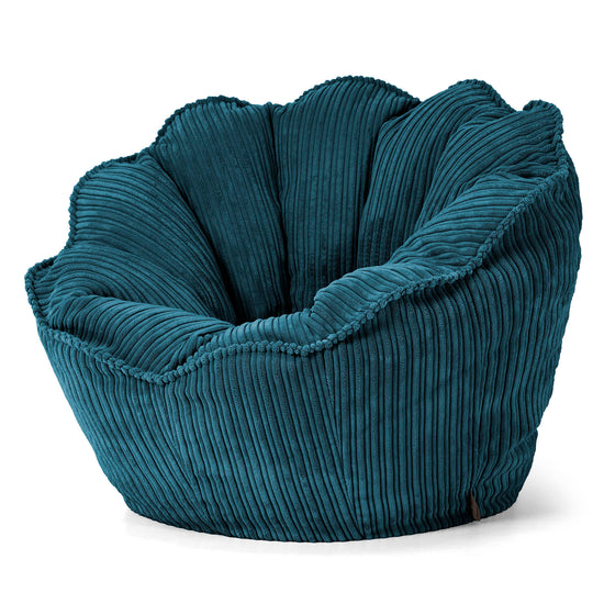 Sedia Pouf Sacco Natalia Sacco - Velluto a Coste Tiglio 02