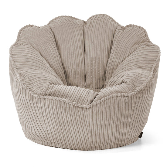 Sedia Pouf Sacco Natalia Sacco - Velluto a Coste Visone 01