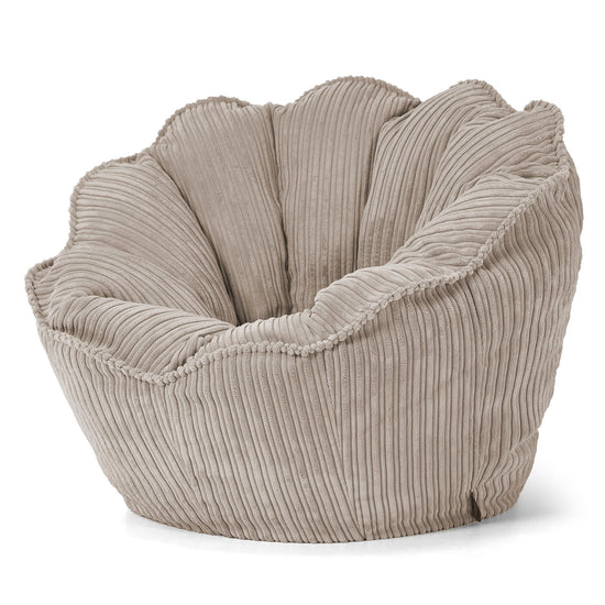Sedia Pouf Sacco Natalia Sacco - Velluto a Coste Visone 02