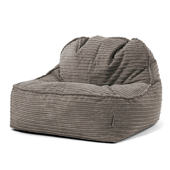 Sedia Pouf Sacco Sloucher 2.0 - Velluto a Coste Grafite 01