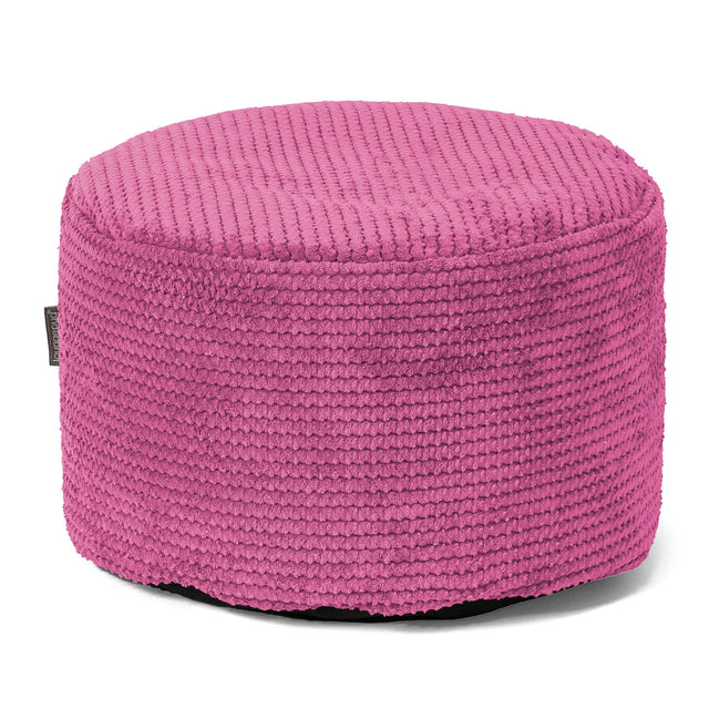 Poggiapiedi Rotondo Piccolo - Pompon Rosa 01