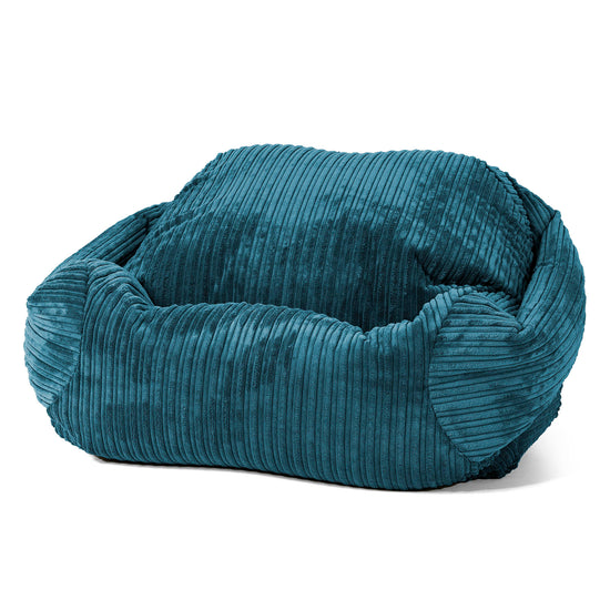 Poltrona Pouf Sacco Sabine - Velluto a Coste Tiglio 01