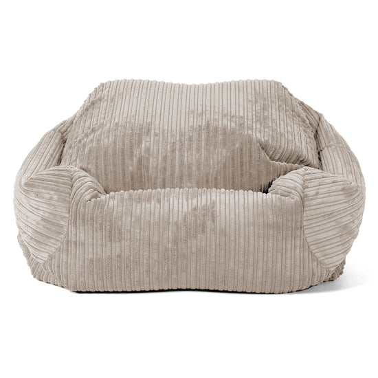 Poltrona Pouf Sacco Sabine - Velluto a Coste Visone 02