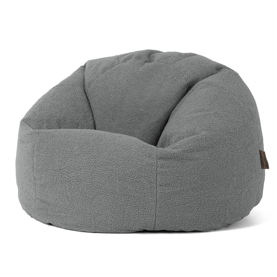Poltrona Sacco 'Classico' - Bouclé Grigio 01